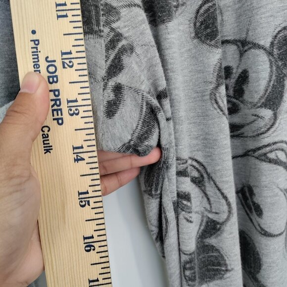 Disney Mickey Mouse Allover Print Hi-Rise Pull-On Jogger Pants Medium Women Gray - Picture 5 of 11